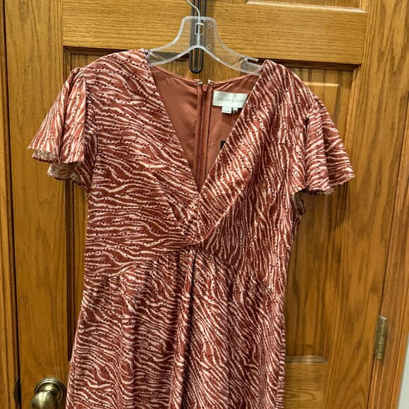 Anthropologie Sachin & Babi Gwendolyn Maxi Dress, Red Motif, SZ 12 - Picture 7 of 10